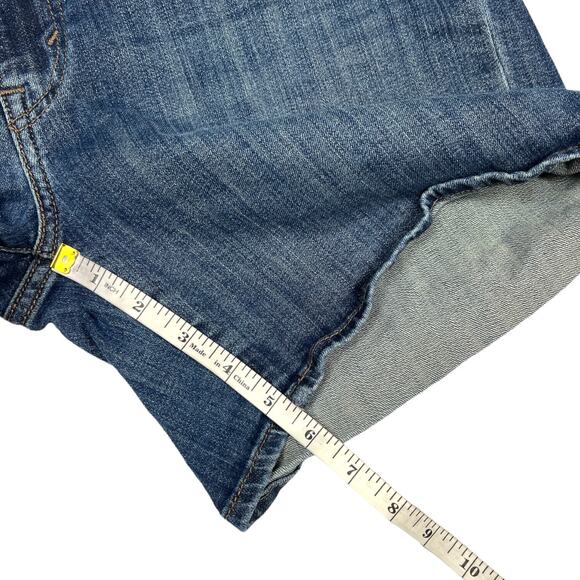 Levi's Jean Shorts‎ Mid-Length Medium Wash Blue Women's 32 Cotton Stretch Denim - Picture 6 of 12